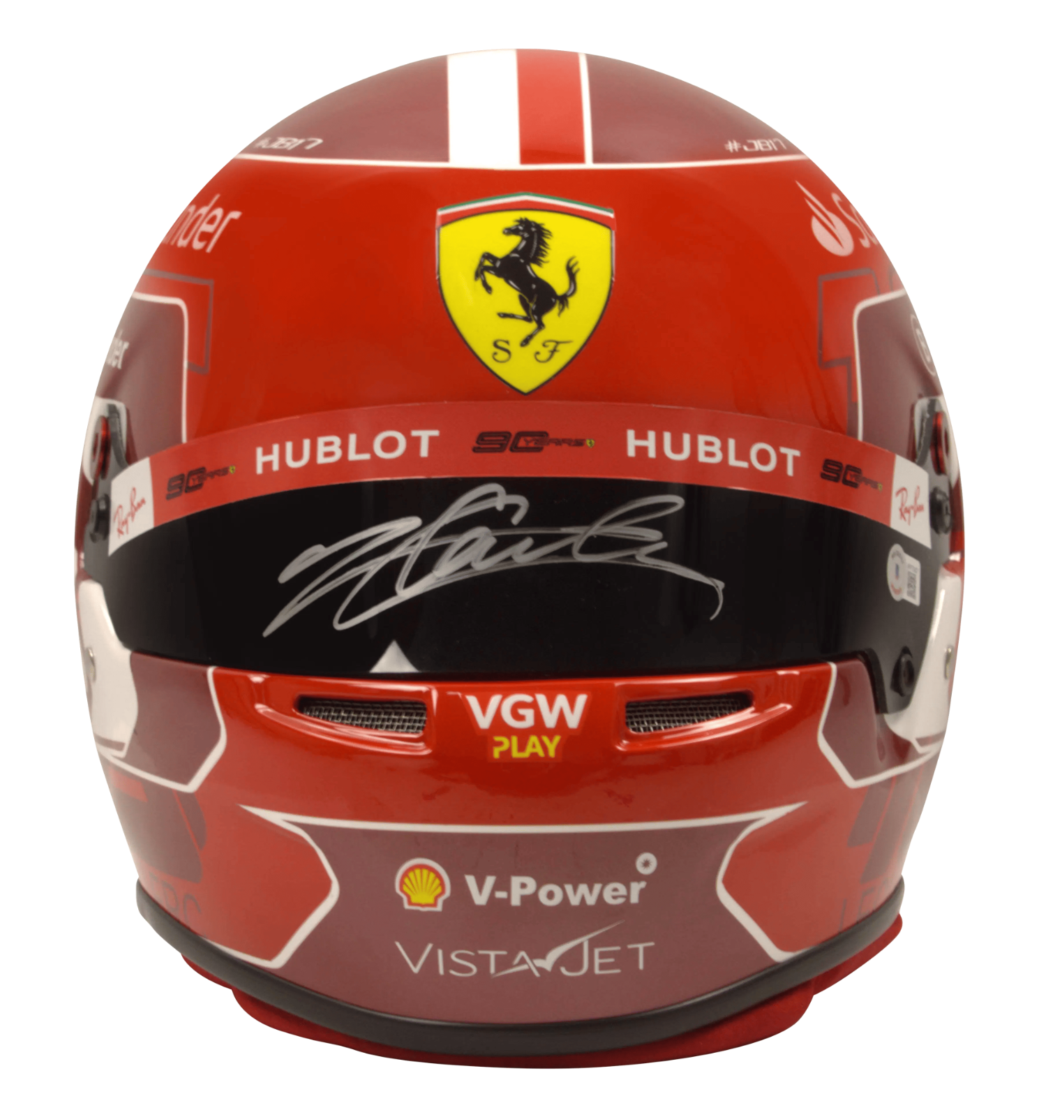 Charles Leclerc Signed 2024 Formula 1 Ferrari Helmet Full Size with Beckett COA